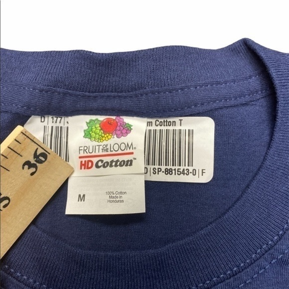 Fruit of Loom T-Shirt Men’s Size M Blue - Picture 9 of 10